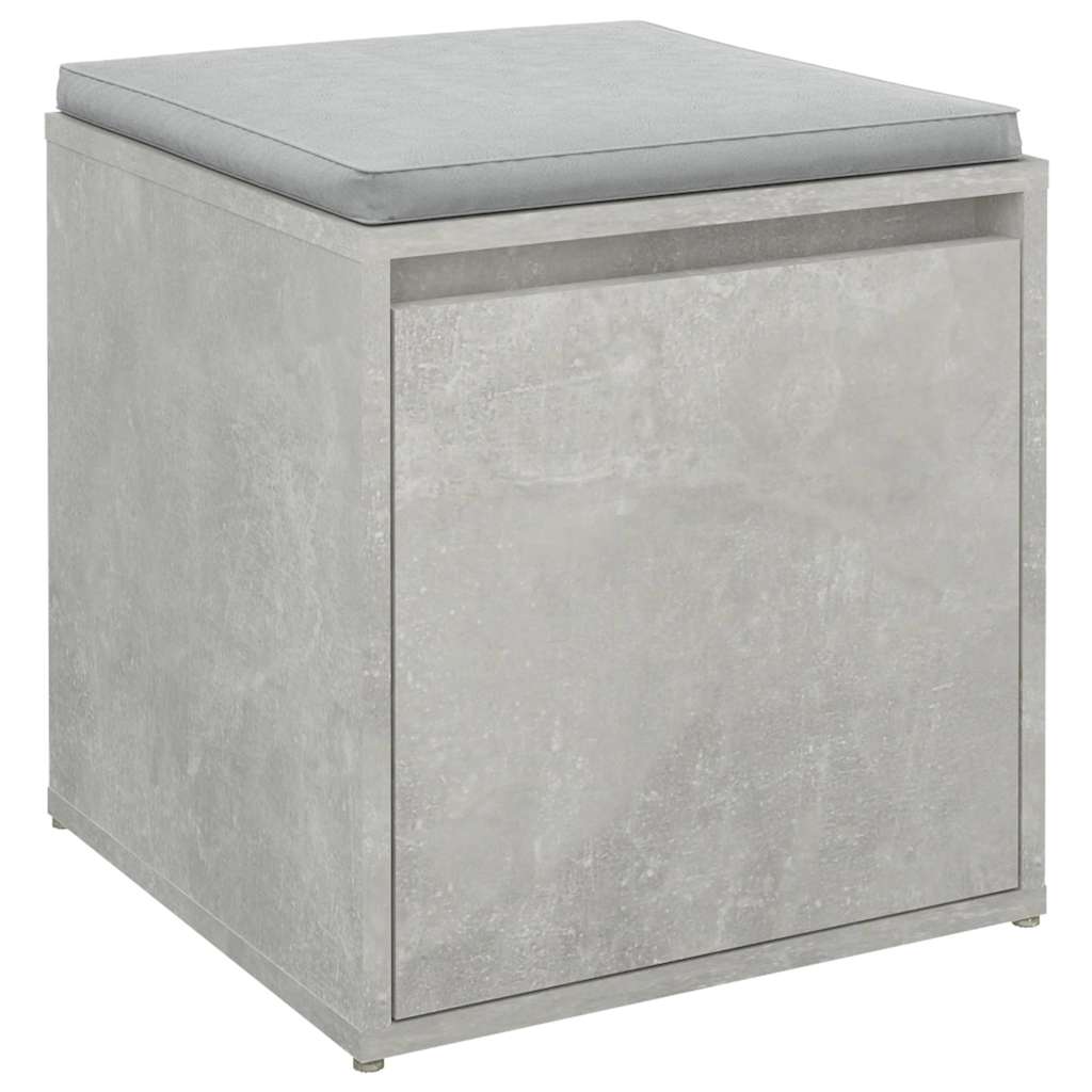 vidaXL Box Drawer | Concrete grey | Engineered wood | 40.5x40x40 cm | Box Drawer 4