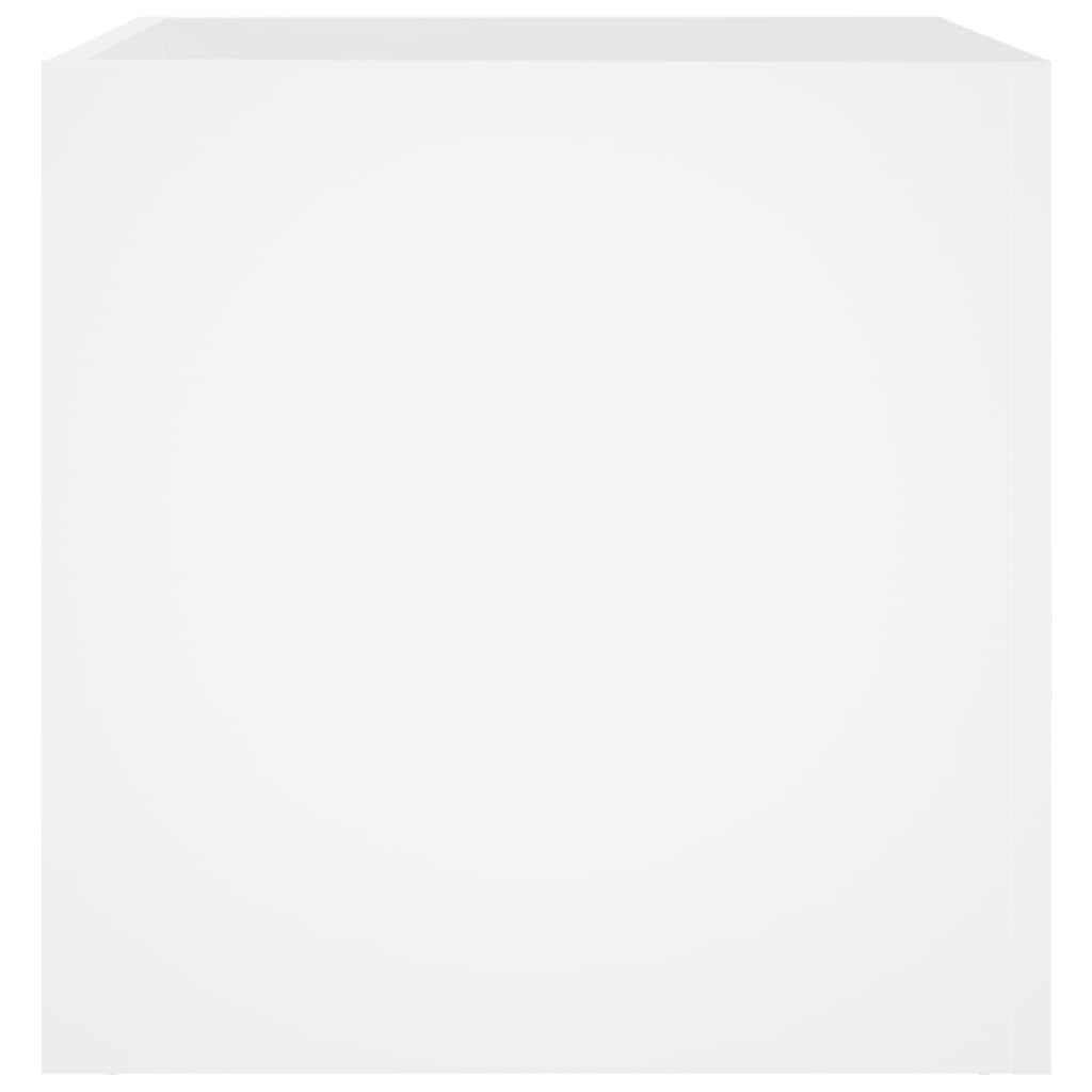vidaXL Planter Box | White | Engineered wood | 40 cm square | Decorative Inlays 6
