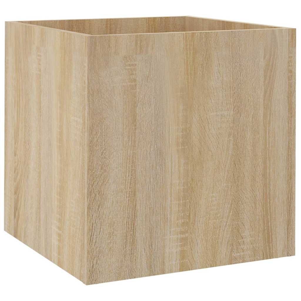 vidaXL Planter Box | Sonoma oak | Engineered wood | 40x40x40 cm 2