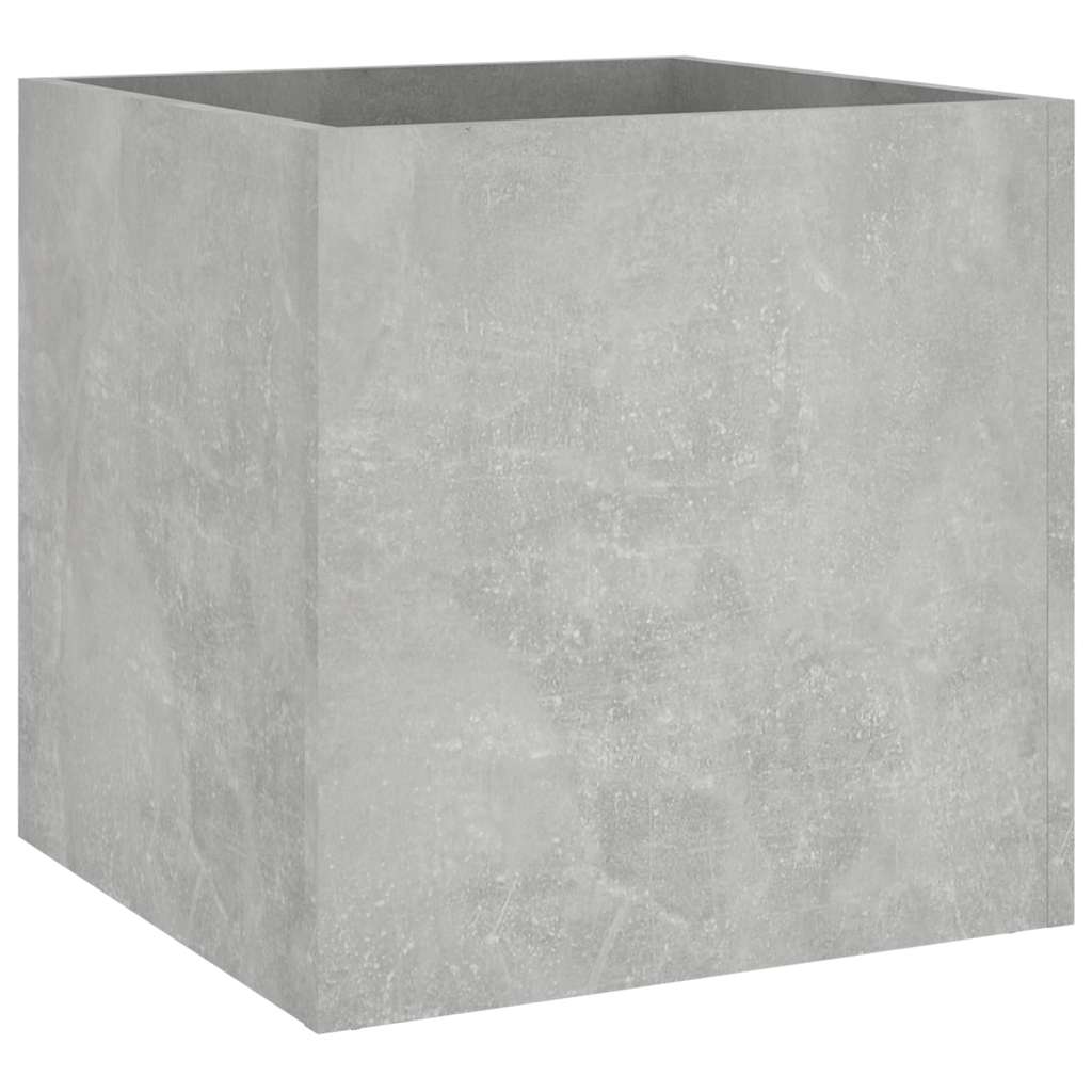 vidaXL Planter Box Concrete Grey 40x40x40 cm Engineered Wood 2