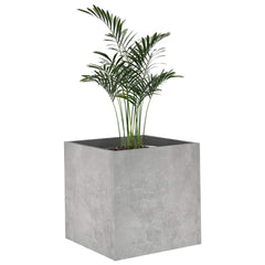 vidaXL Planter Box Concrete Grey 40x40x40 cm Engineered Wood 4
