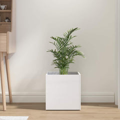 vidaXL Planter Box High Gloss White 40x40x40 cm Engineered Wood 3