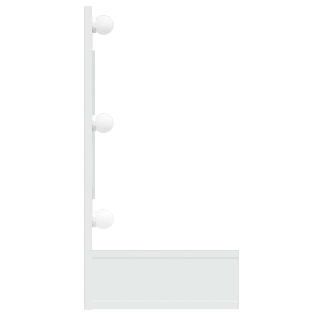 vidaXL Mirror Cabinet with LED White 90x31.5x62 cm 5