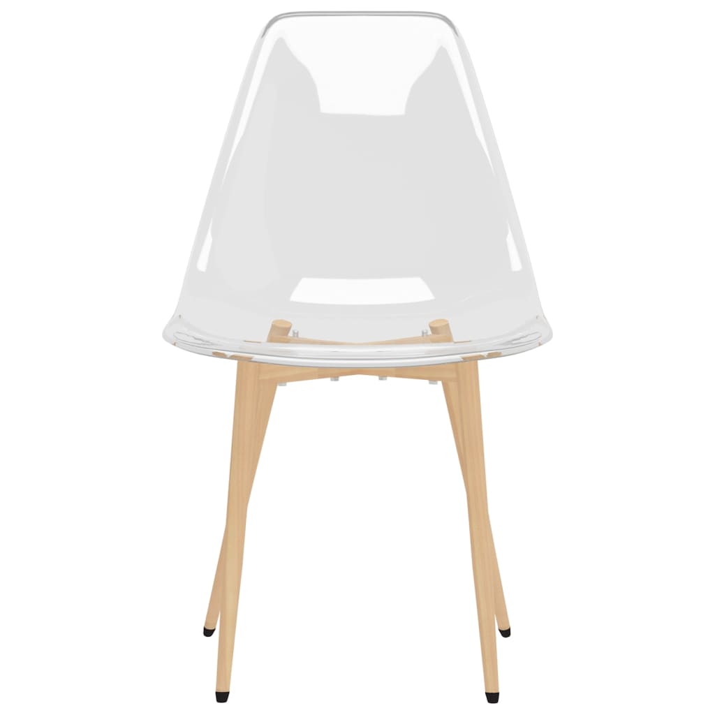 vidaXL Dining Chairs 4 pcs Transparent PET 4