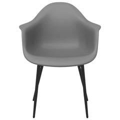 vidaXL Dining Chairs 4 pcs Grey PP 4