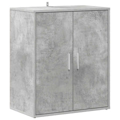 vidaXL Shoe cabinets 60 x 35 x 70 cm Concrete Grey 5 pairs of shoes 2