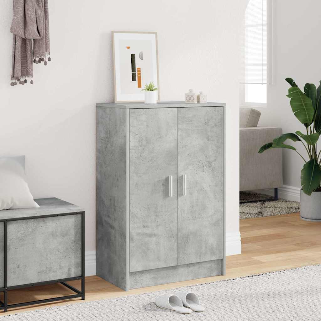 vidaXL Shoe cabinets 60 x 35 x 92 cm Concrete Grey Shoes 1
