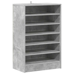 vidaXL Shoe cabinets 60 x 35 x 92 cm Concrete Grey 7 shelves 2