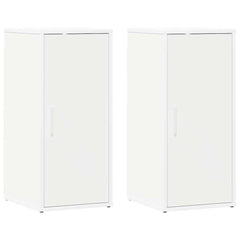 vidaXL Shoe Cabinets 2 pcs White 32x35x70 cm Engineered Wood 2