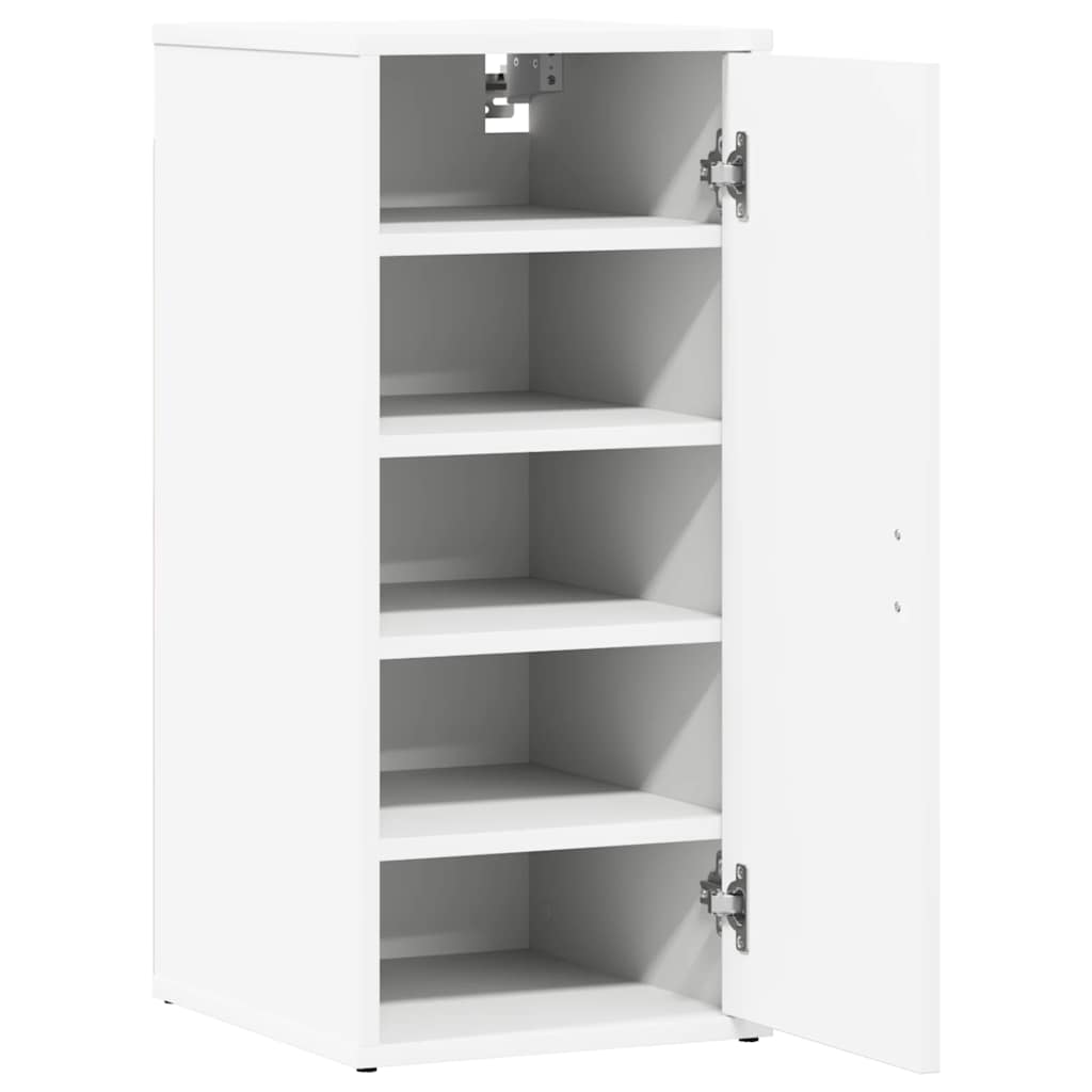 vidaXL Shoe Cabinets 2 pcs White 32x35x70 cm Engineered Wood 4
