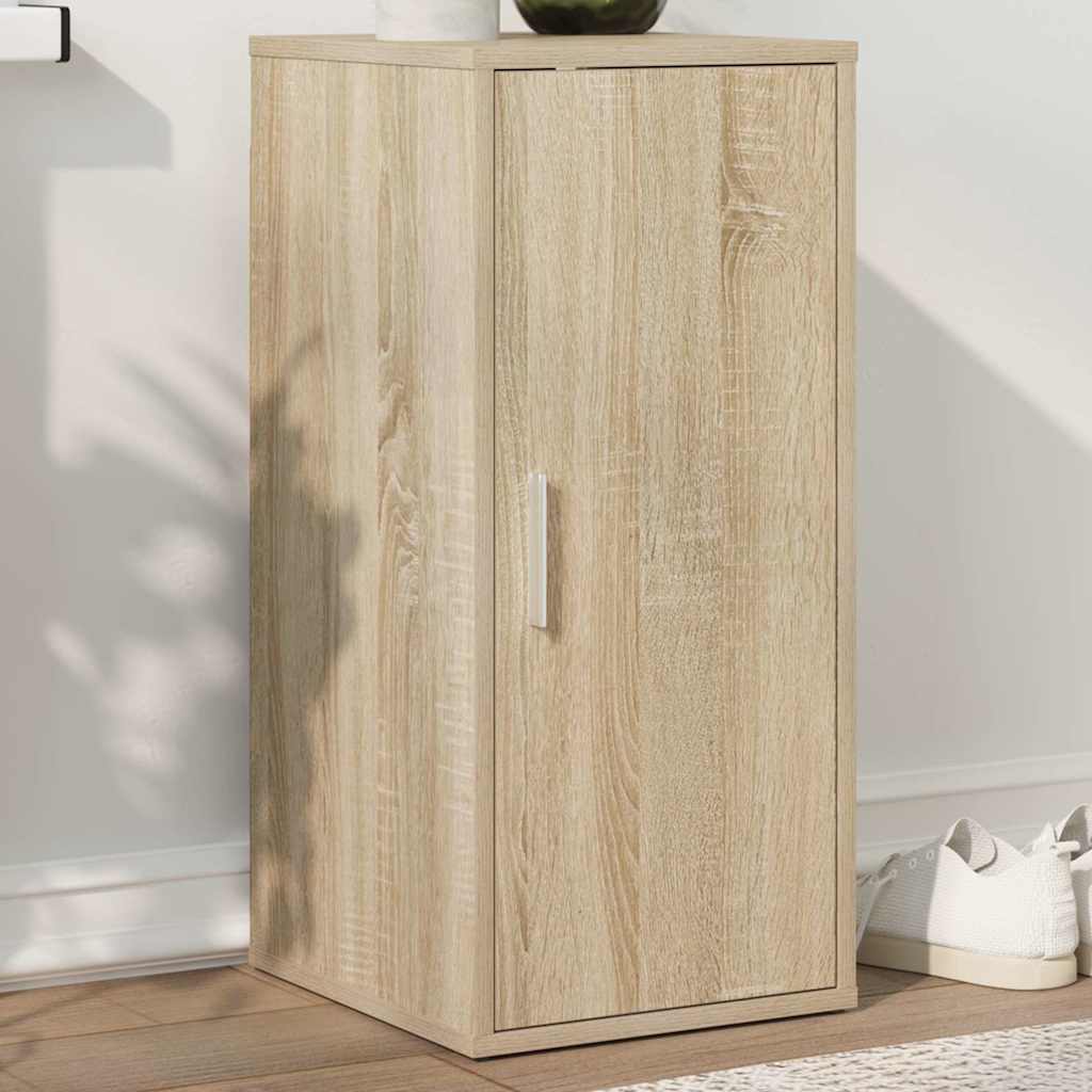 vidaXL Shoe Cabinet Sonoma Oak 32x35x70 cm Engineered Wood 3