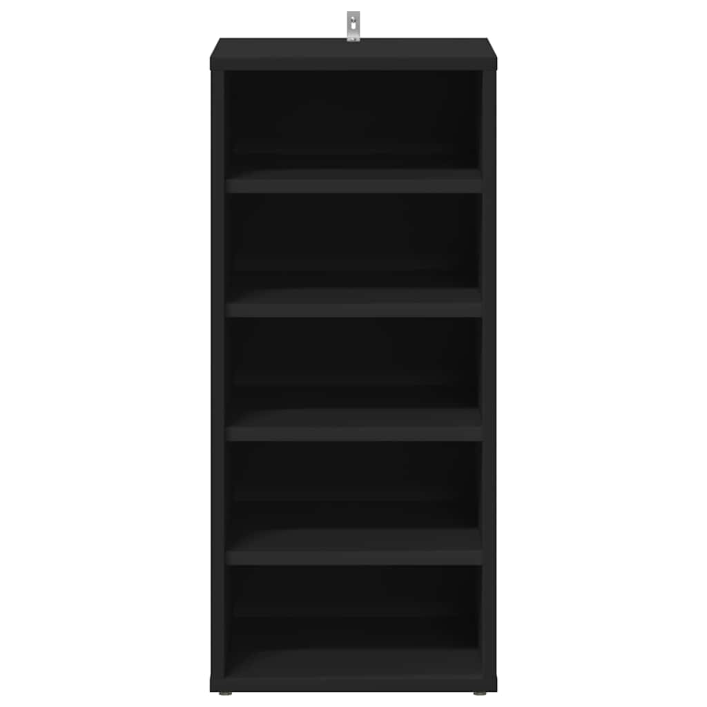 vidaXL Shoe cabinets 31.5 x 35 x 70 cm Black 5 pairs of shoes 5