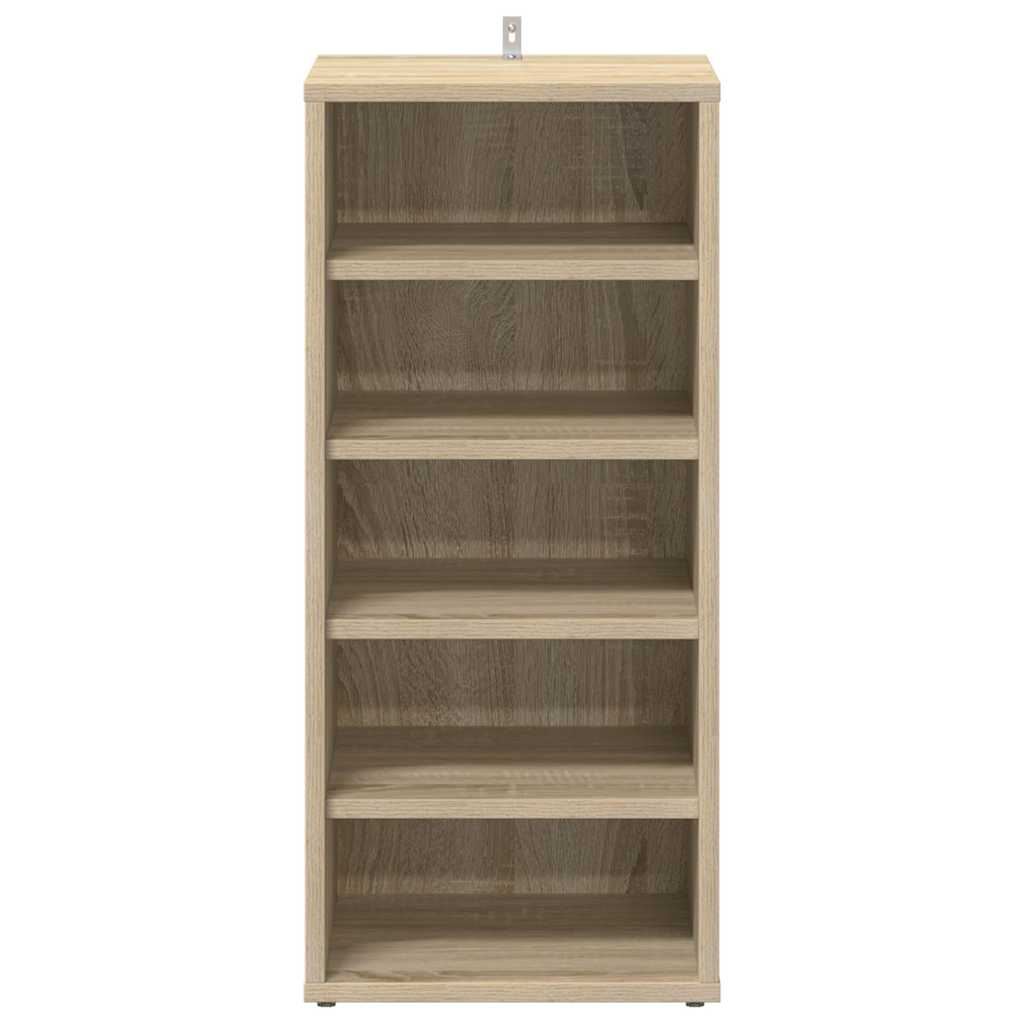 vidaXL Shoe Cabinet Sonoma Oak 31.5x35x70 cm Engineered Wood 5