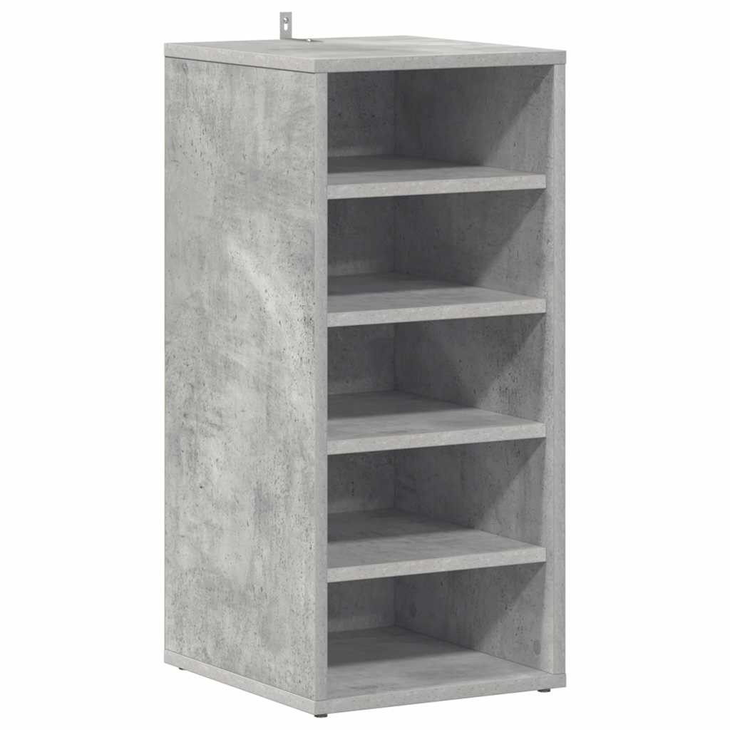 vidaXL Shoe cabinets 31.5 x 35 x 70 cm Concrete Grey 5 pairs of shoes 4