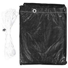 vidaXL Garden Furniture Cover | Set of 2 | Black | Polyethylene 4