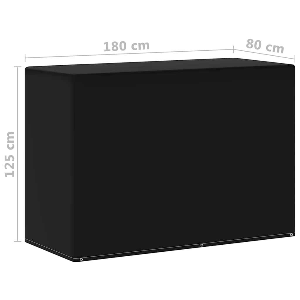 vidaXL Garden Furniture Cover | Set of 2 | Black | Aluminium, PE (Polyethylene) 6