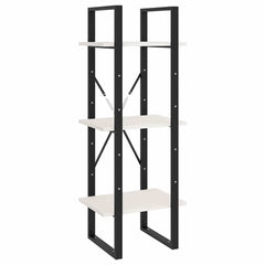 vidaXL Book Cabinet | White | Pinewood, metal | 5-Tier | Book Cabinet 5
