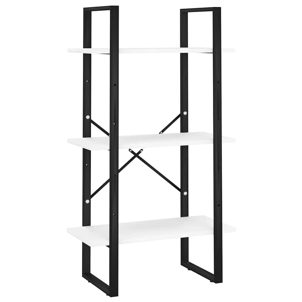 5-Tier Book Cabinet 60x30x175 cm Engineered Wood White