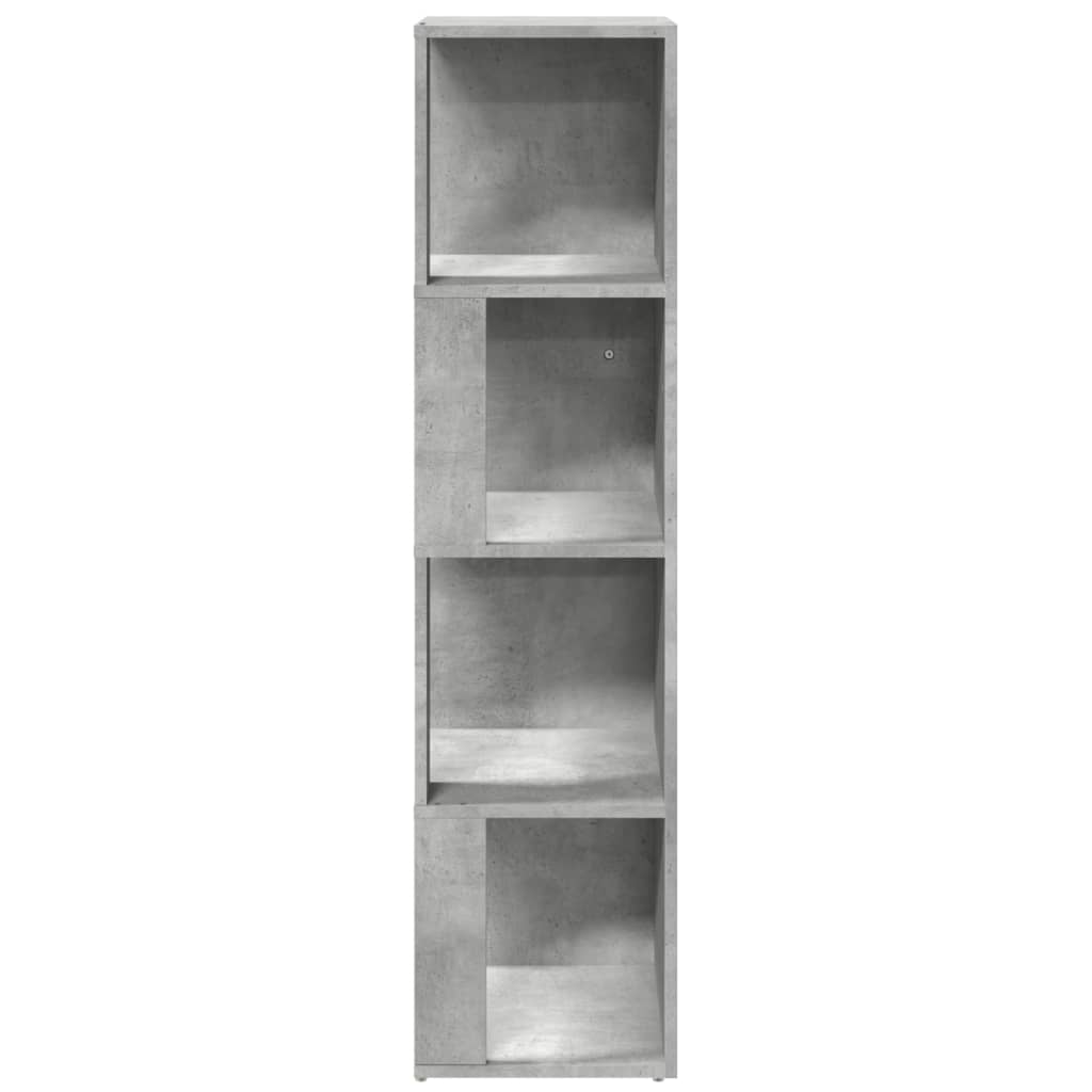 809039 vidaXL Corner Cabinet Concrete Grey 33x33x132 cm Engineered Wood 4