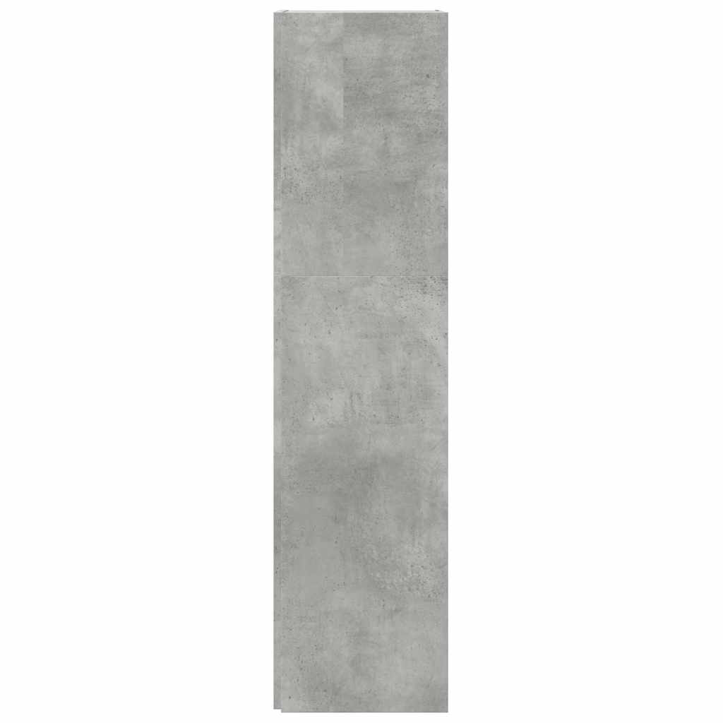 809039 vidaXL Corner Cabinet Concrete Grey 33x33x132 cm Engineered Wood 5