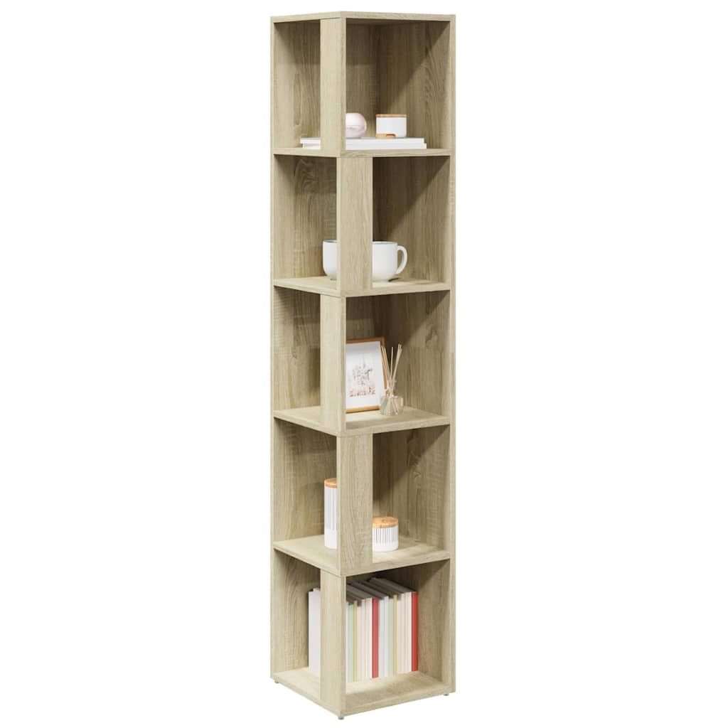 809047 vidaXL Corner Cabinet Sonoma Oak 33x33x164,5 cm Engineered Wood 6