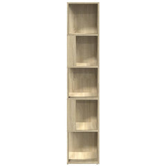 809047 vidaXL Corner Cabinet Sonoma Oak 33x33x164,5 cm Engineered Wood 4