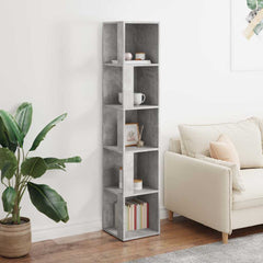 809048 vidaXL Corner Cabinet Concrete Grey 33x33x164,5 cm Engineered Wood 3