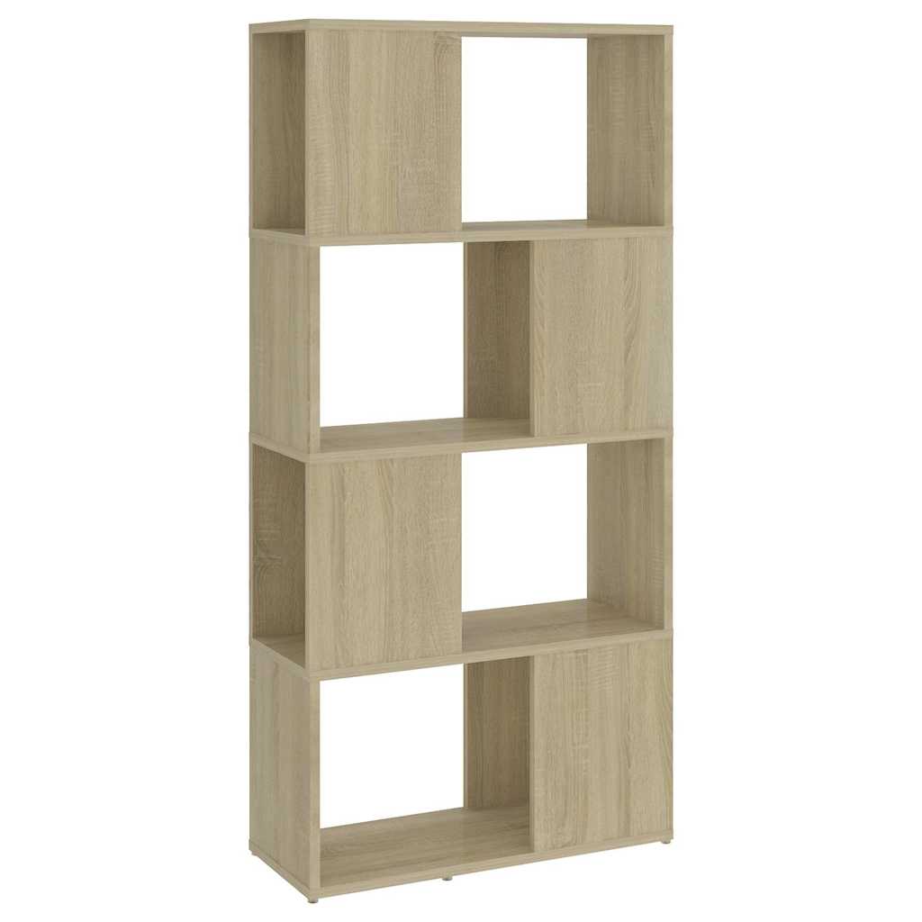 vidaXL Book Cabinet Room Divider | Sonoma oak | Engineered wood | Medium 2