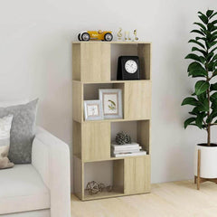 Book Cabinet Room Divider 60x24x124.5 cm Sonoma oak