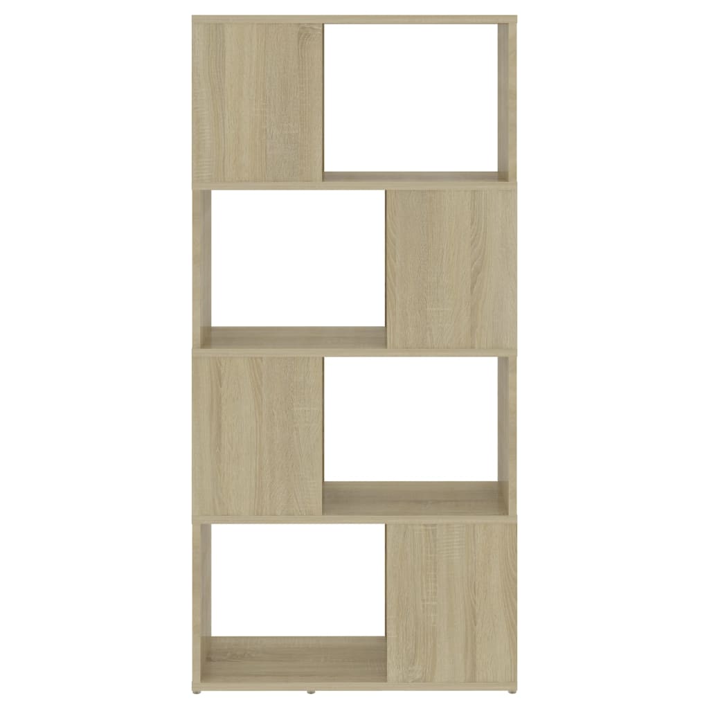vidaXL Book Cabinet Room Divider | Sonoma oak | Engineered wood | Medium 5