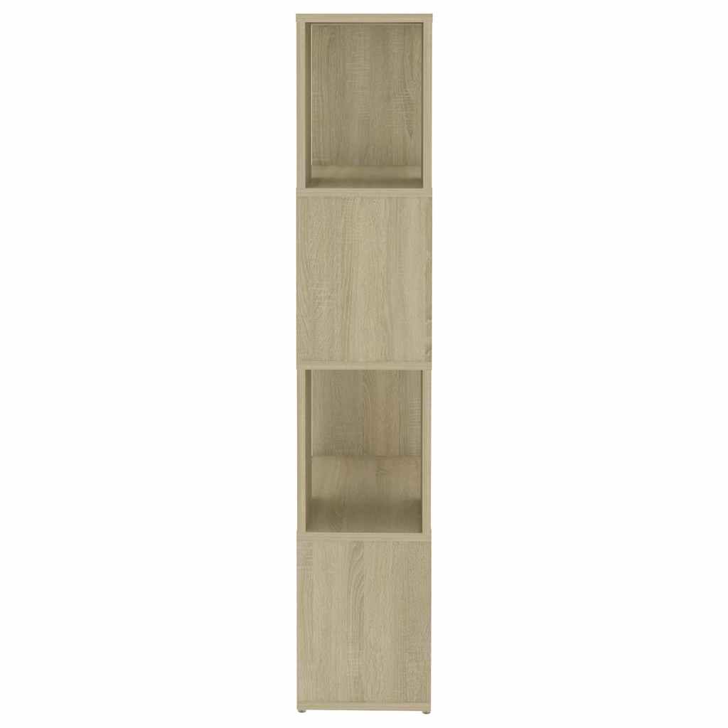 vidaXL Book Cabinet Room Divider | Sonoma oak | Engineered wood | Medium 6