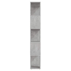 vidaXL Book Cabinet Room Divider Concrete Grey 60x24x155 cm 6