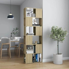 Book Cabinet/Room Divider 60x24x186 cm Sonoma oak