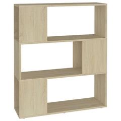 vidaXL Book Cabinet Room Divider Sonoma Oak 80x24x94 cm Engineered Wood 2
