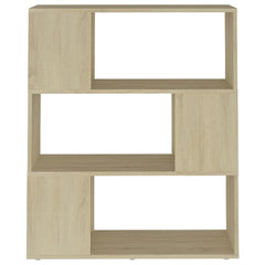 vidaXL Book Cabinet Room Divider Sonoma Oak 80x24x94 cm Engineered Wood 5