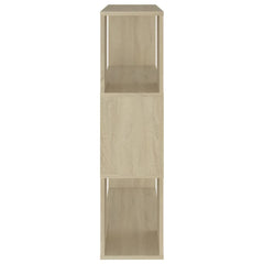 vidaXL Book Cabinet Room Divider Sonoma Oak 80x24x94 cm Engineered Wood 6