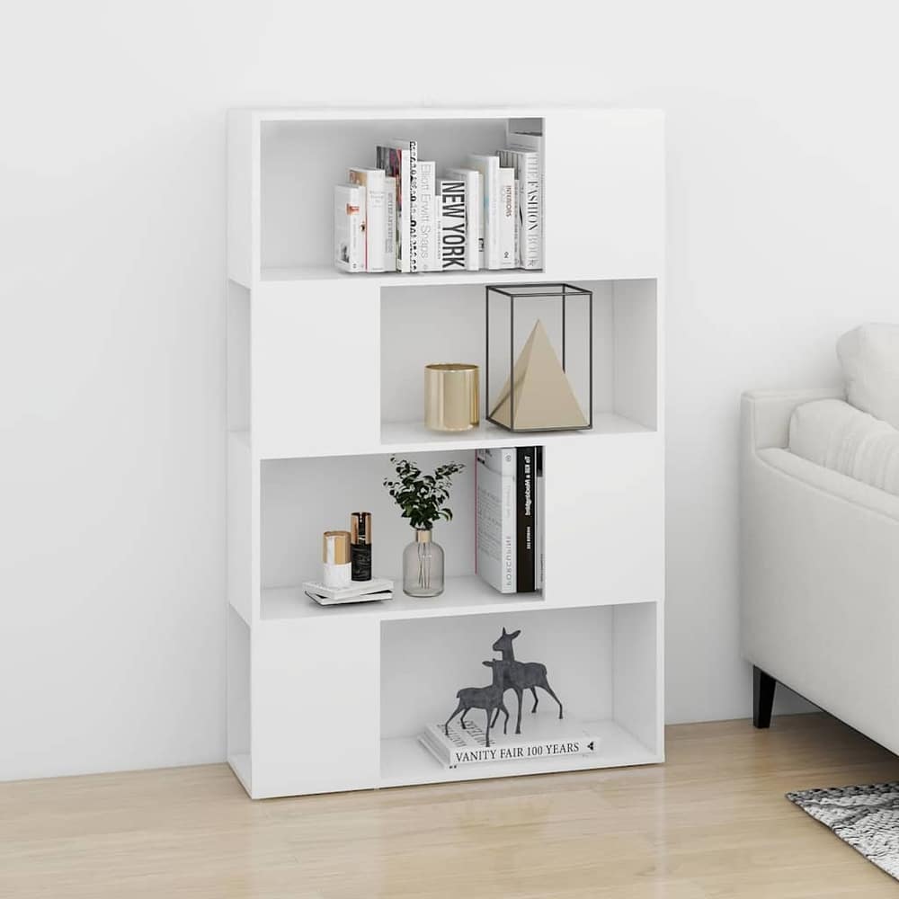 Book Cabinet Room Divider 80x24x124.5cm White