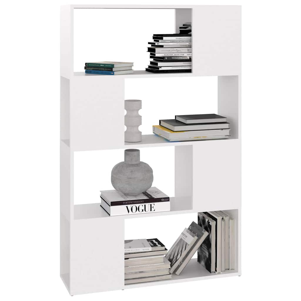 Book Cabinet Room Divider 80x24x124.5cm White