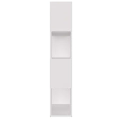 vidaXL Book Cabinet Room Divider White 80x24x124.5 cm Engineered Wood 6