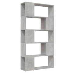 vidaXL Book Cabinet Room Divider | Concrete grey | Engineered wood 2
