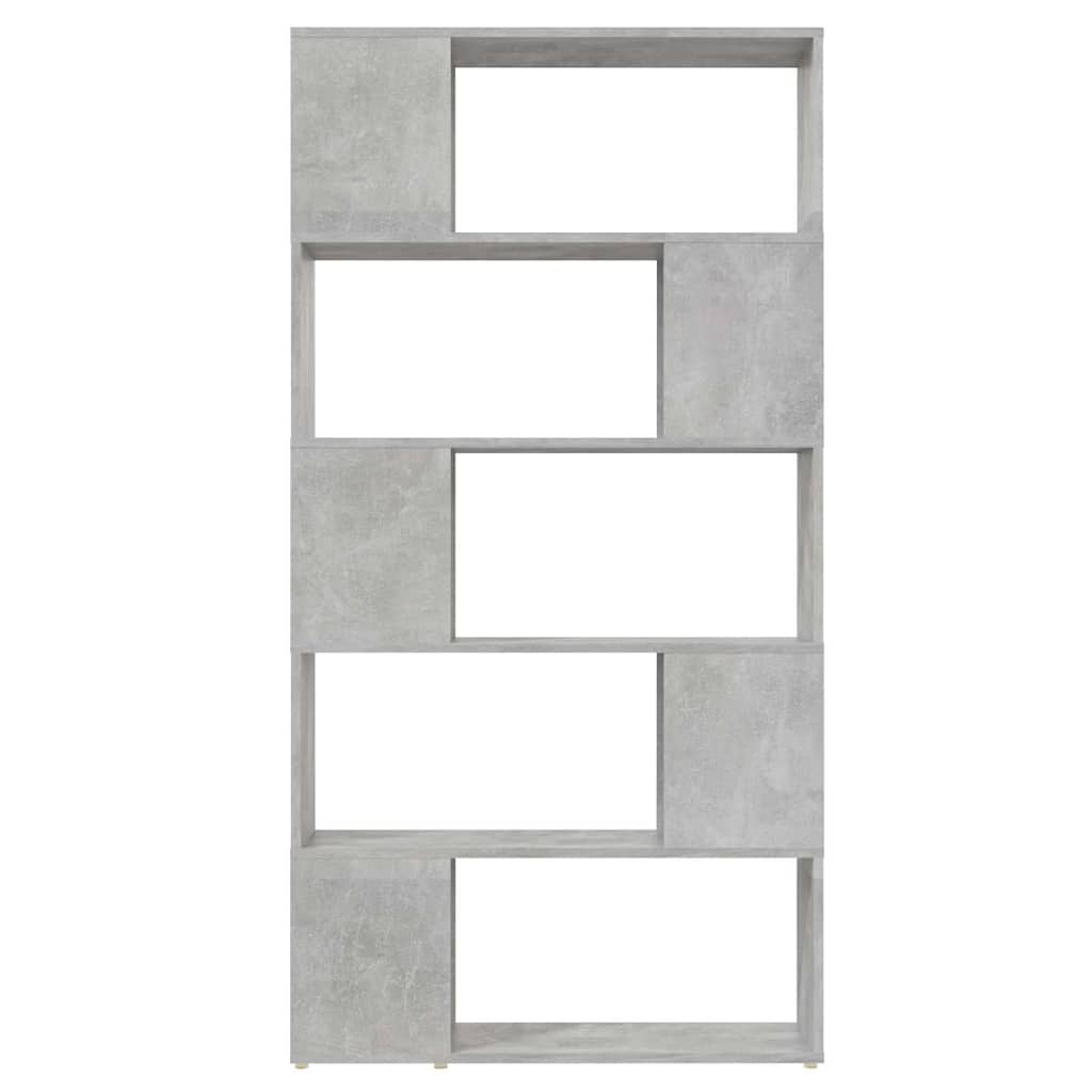 vidaXL Book Cabinet Room Divider | Concrete grey | Engineered wood 3