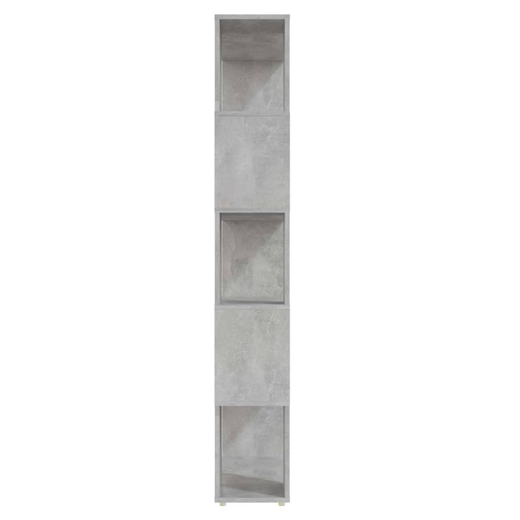 vidaXL Book Cabinet Room Divider | Concrete grey | Engineered wood 4