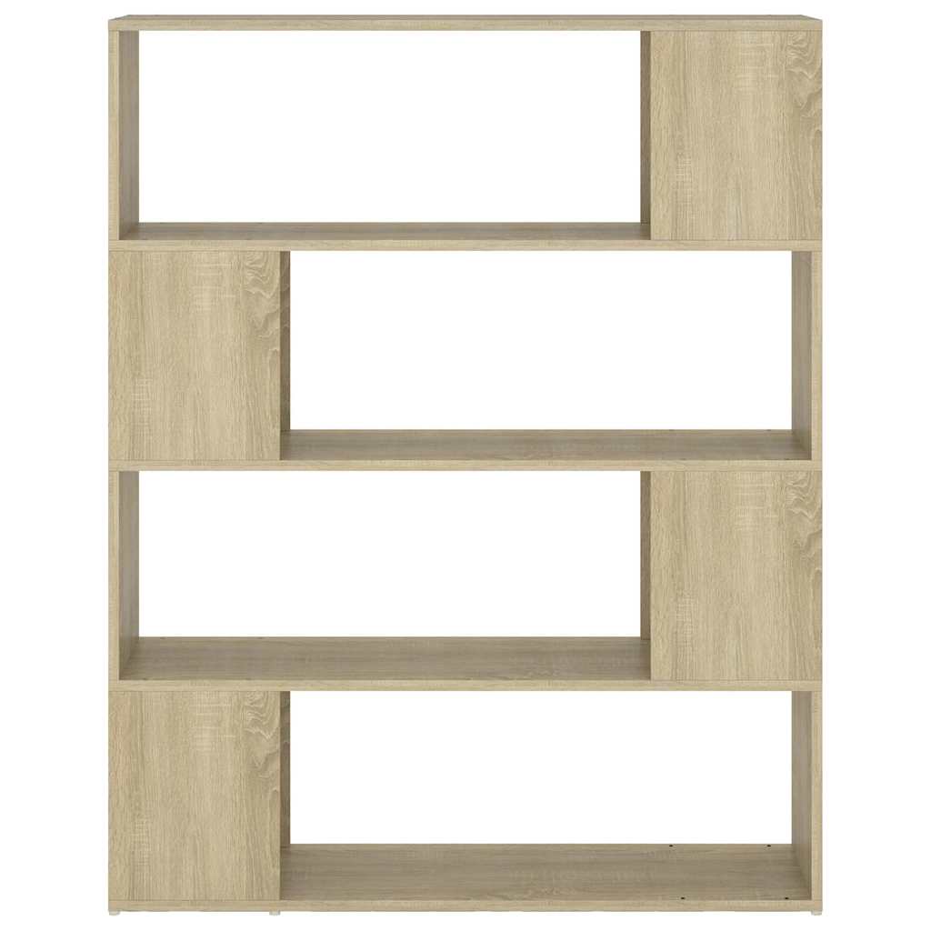 vidaXL Book Cabinet Room Divider Sonoma Oak 100x24x124 cm 5