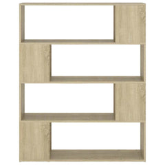 vidaXL Book Cabinet Room Divider Sonoma Oak 100x24x124 cm 5