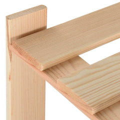 vidaXL 3-Tier Storage Rack 80x28.5x90 cm Solid Pinewood 5