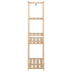 vidaXL Clothes Rack | Natural pinewood | Solid pinewood | 110 x 38 x 170 cm 4