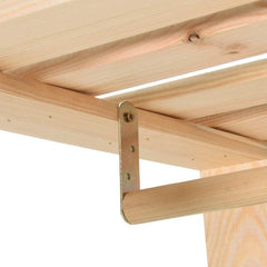 vidaXL Clothes Rack | Natural pinewood | Solid pinewood | 110 x 38 x 170 cm 5