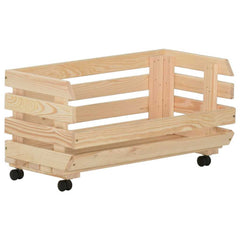 Vegetable Trolley Solid Pinewood 57 x 30 x 80 cm