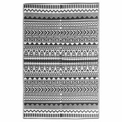 vidaXL Outdoor Rug | Black | Polypropylene | Large | Decorative Inlays 2