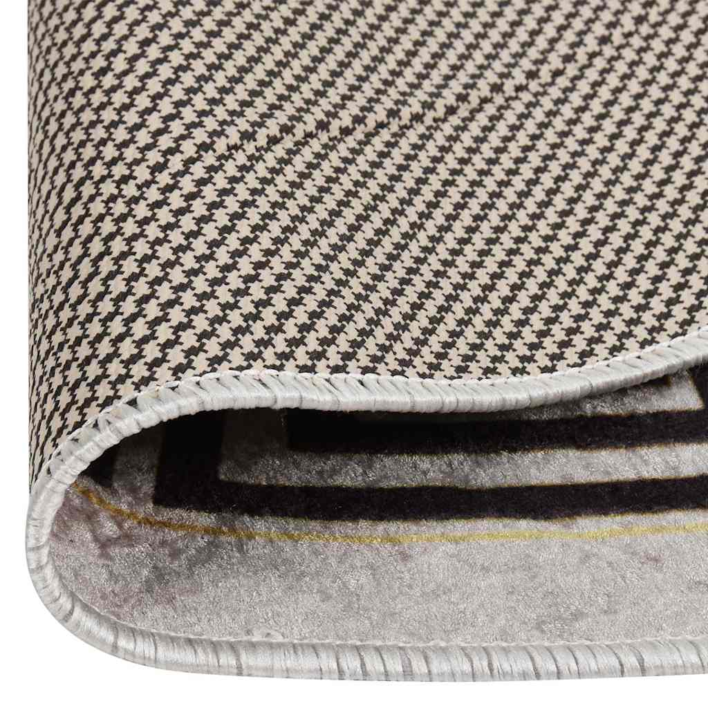 vidaXL Rug | Light Beige | Polyester | Diameter 120 cm | Area Rug | Circular 5
